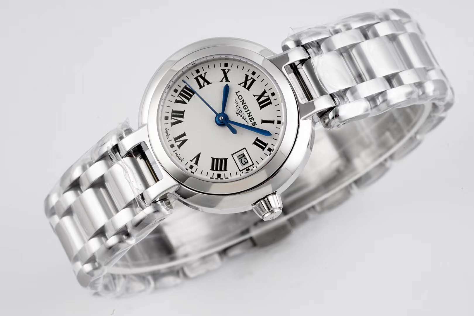 Primaluna White Dial with Roman Markers